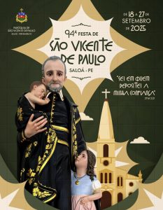 Festa de São Vicente de Paulo em Saloá tem início nesta quinta-feira, 18 de setembro!