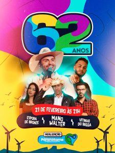 Paranatama celebra emancipação política com grandes atrações musicais neste sábado!