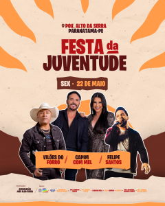 Festa da Juventude promete movimentar o Povoado Alto da Serra em Paranatama nesta sexta!