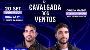 5ª Cavalgada dos Ventos vai movimentar Paranatama no próximo domingo!